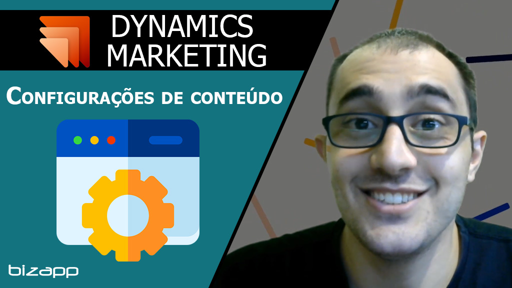 Configurações de conteúdo - Dynamics Marketing