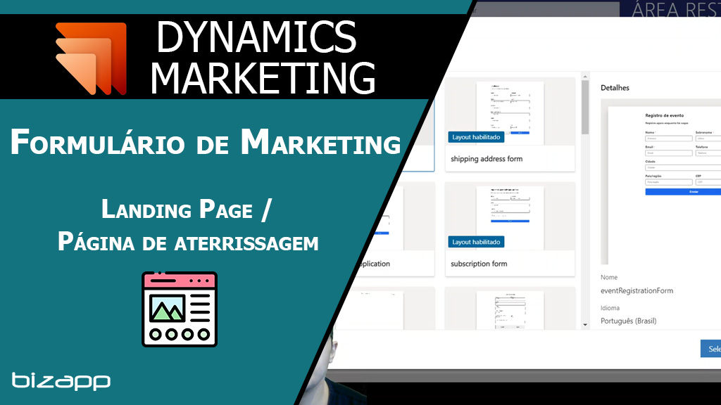 Formulário de marketing - landing page
